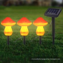 Solar Powered Outdoor Night Decoration IP44 Waterproof funny Mushroom Night Led garden Light